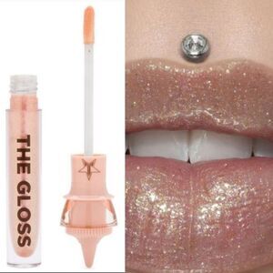 NEW BEADED GLASS THE GLOSS JEFFREE STAR QUEEN LIP IN BOX NWT